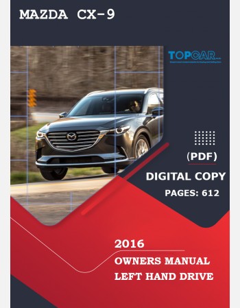 MAZDA CX-9 2016 OWNERS MANUAL